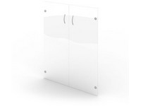 Vložené dveře skl.  2x  37.8x102.8- skl,.dveř+kov.